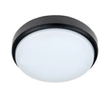 Waterproof LED ceiling light with black trim
