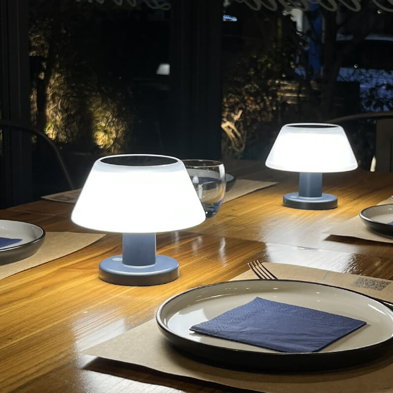 Outdoor Solar Creative Mushroom LED Night Light Table Lamp