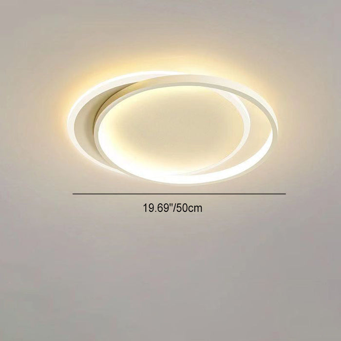 Overlapping ring ceiling light, 50cm across