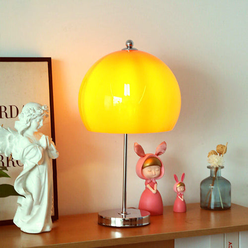 Glass Mushroom Table Lamp