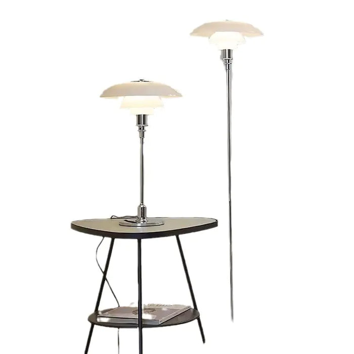 Bauhaus PH tiered shade floor lamp, white background