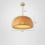 Bamboo pendant light dimensions with 100cm cable