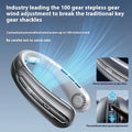 Bladeless neck fan worn hands-free around the neck