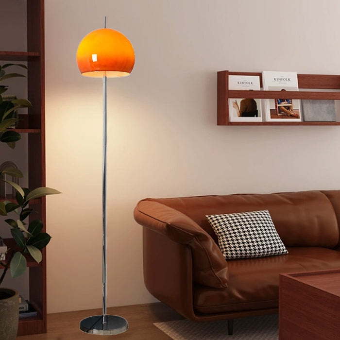 Mid-Century Iron Mushroom Floor Lamp