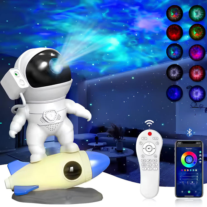 Astronaut projector with its remote and phone app control