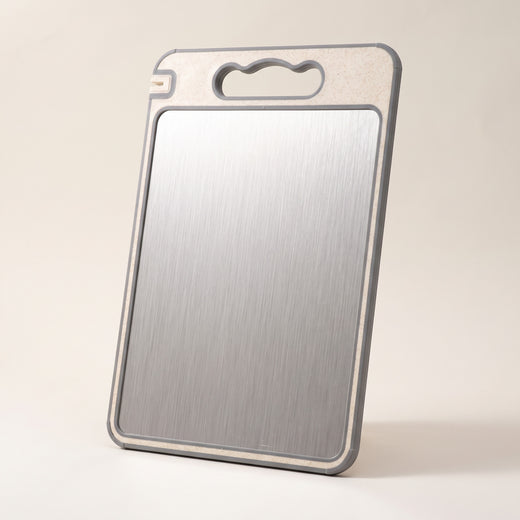 304 stainless steel cutting board, brushed steel face