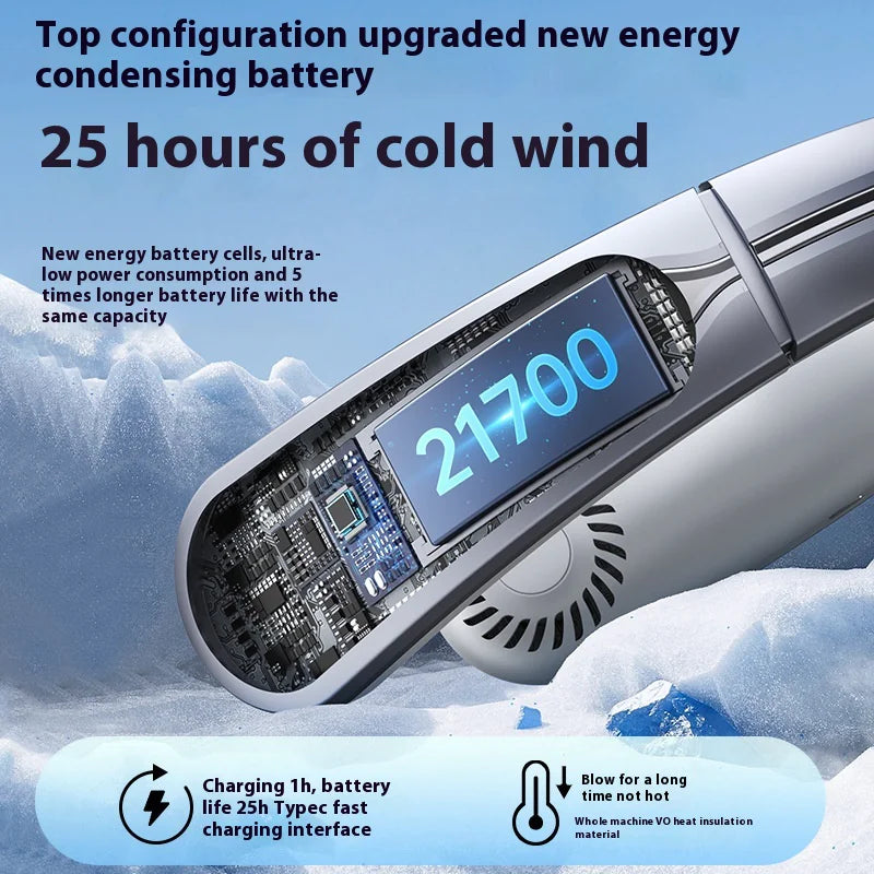 Bladeless neck fan colour options