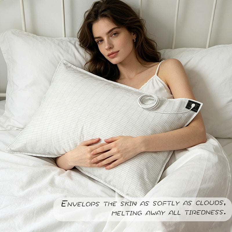 Grounding Pillowcase — Silver Fiber Earthing Pillow Cover