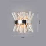 Larger crystal sconce dimension drawing