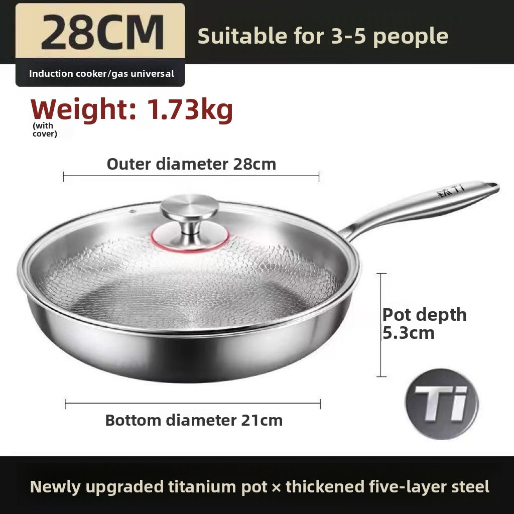 Triple-Layer Titanium Frying Pan
