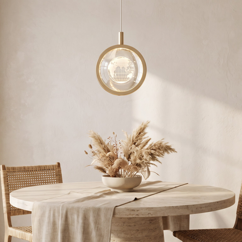 Premium dining room lifestyle scene with Aluminium Pendant Light