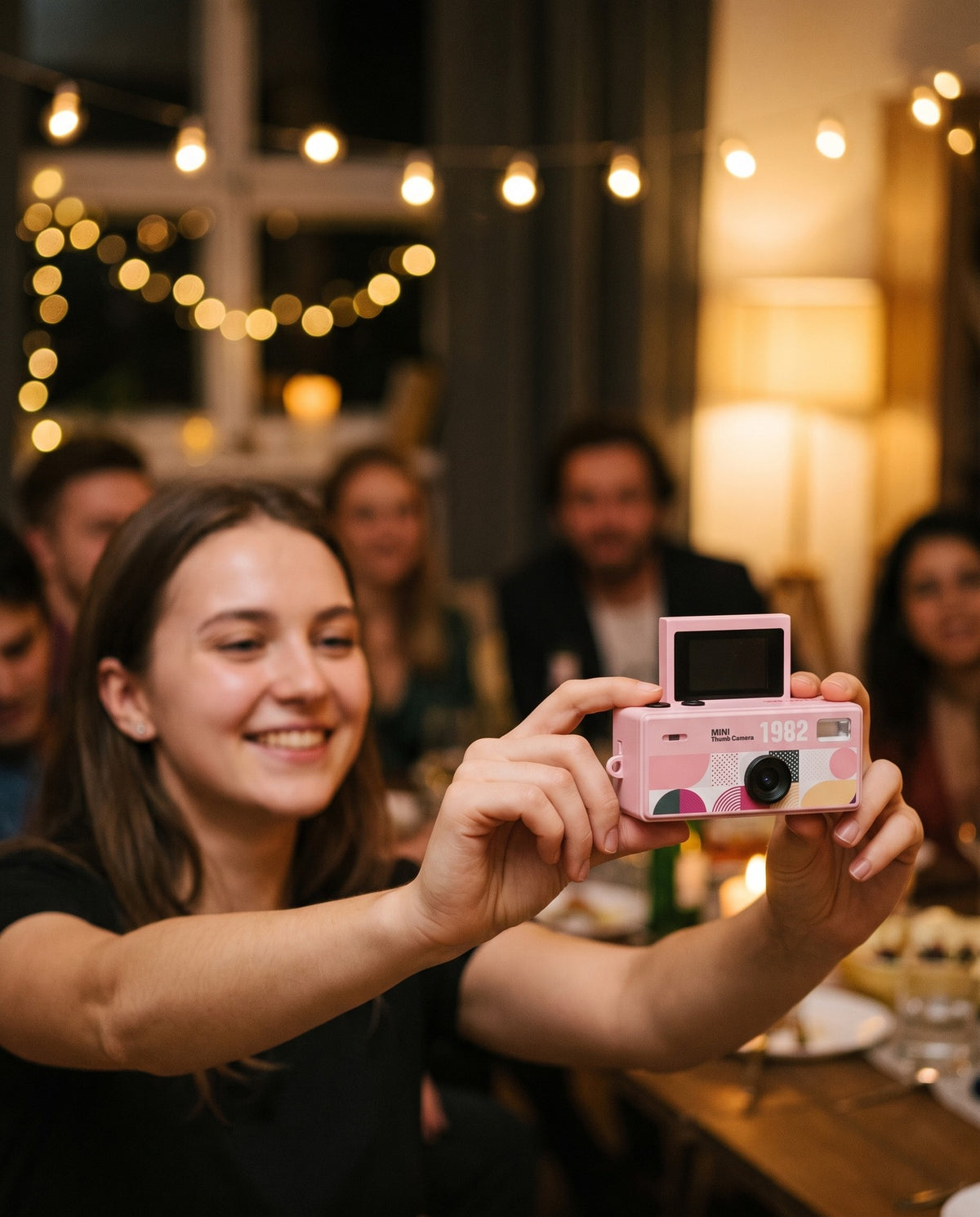 Mini Handheld Flip Camera — Retro Digicam with Flash
