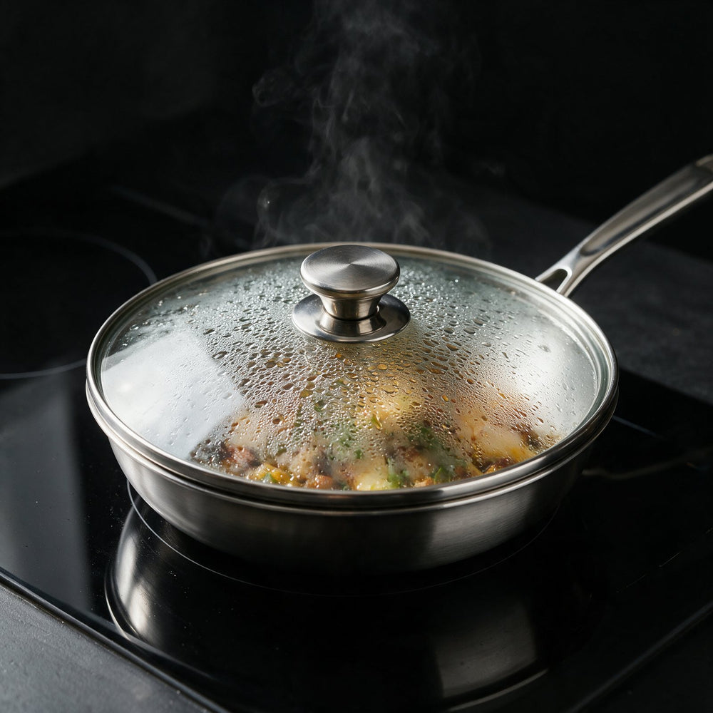 Simmer with the lid