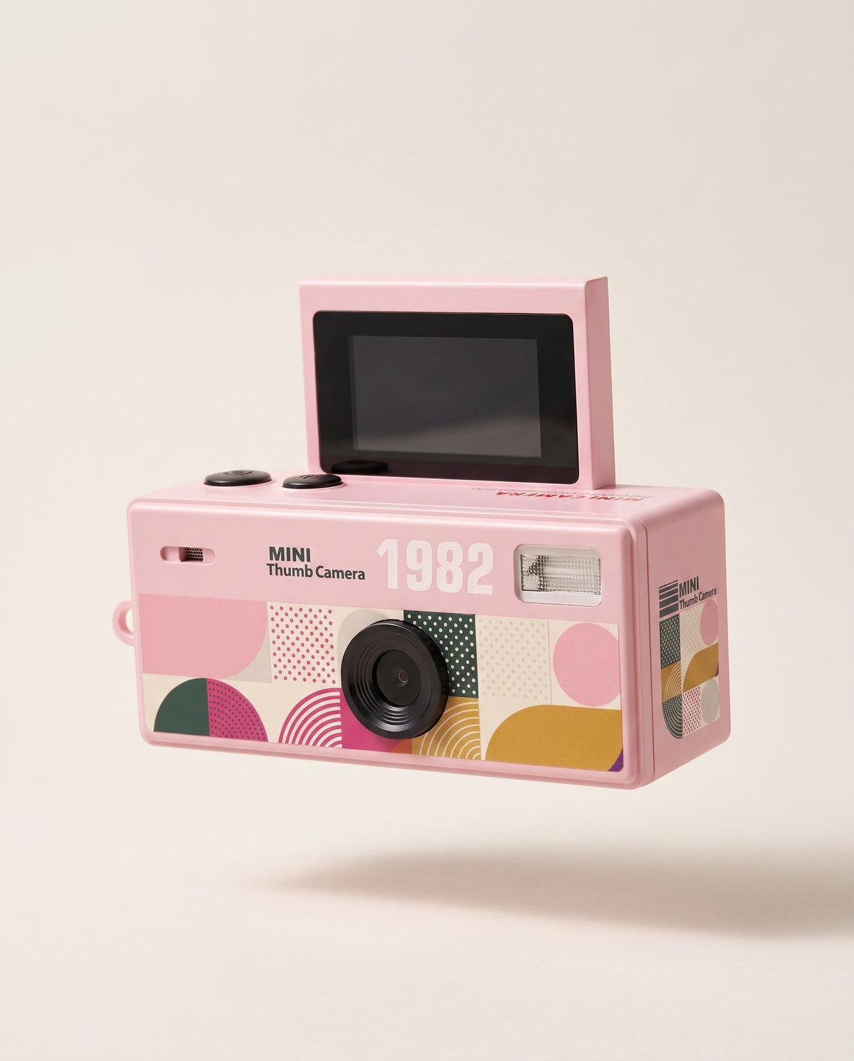 Mini Handheld Flip Camera — Retro Digicam with Flash